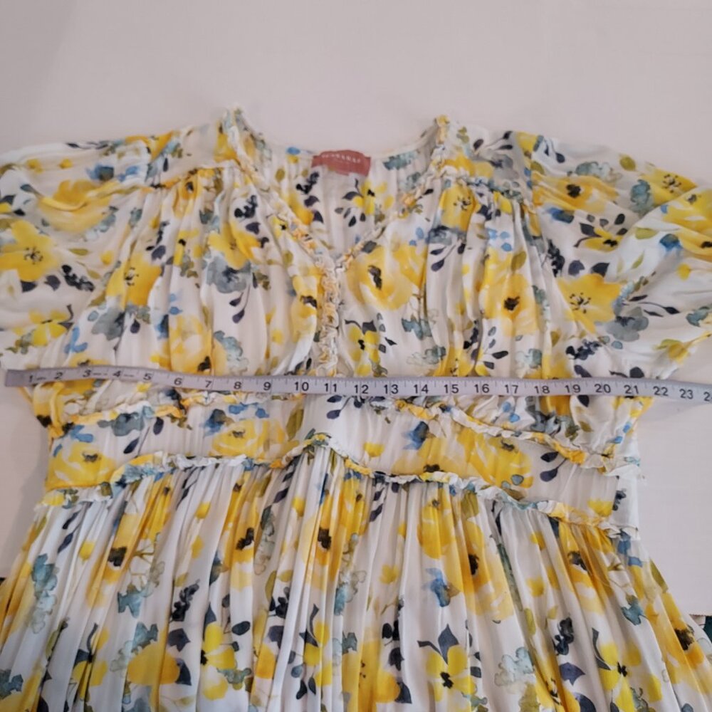 Jessakae Collection Queen’s  Croquet Yellow Floral Maxi Dress Size 3XL. NWOT - Picture 12 of 16